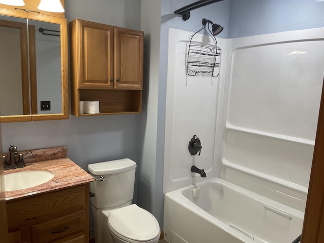 2901 S Lyle St, Kennewick, WA 99337 - bathroom with vanity, bathtub / shower combination, and toilet