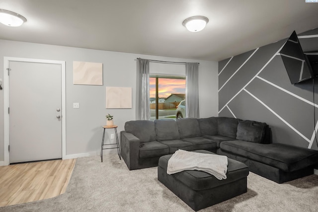 405 Whitefish Ln, Pasco, WA 99301 - living area with baseboards and wood finished floors