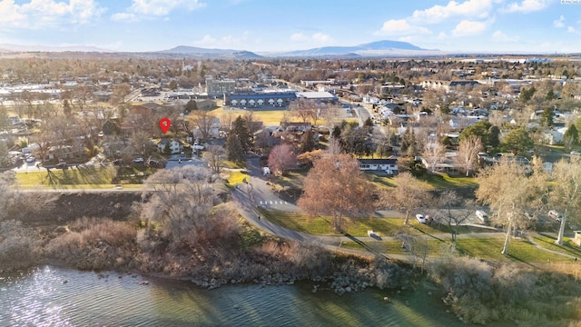 1515 Hains Ave, Richland, WA 99354 - drone / aerial view featuring a water and mountain view