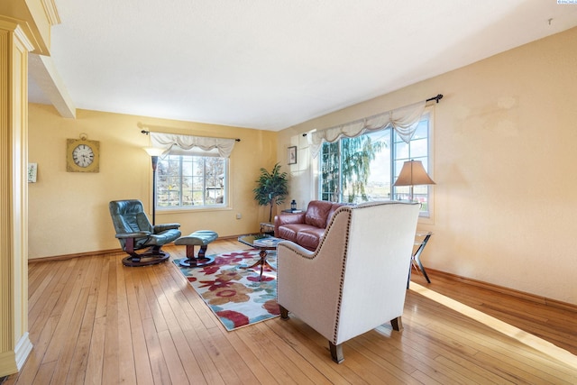 1515 Hains Ave, Richland, WA 99354 - living room featuring light wood-type flooring and baseboards