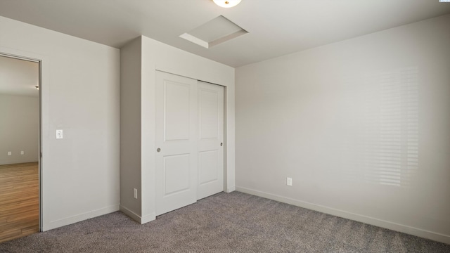 414 Whitefish Ln, Pasco, WA 99301 - unfurnished bedroom featuring carpet floors, baseboards, and a closet