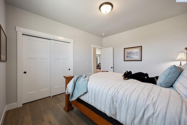 5770 W 40th Ave, Kennewick, WA 99338 - bedroom with wood-type flooring and a closet