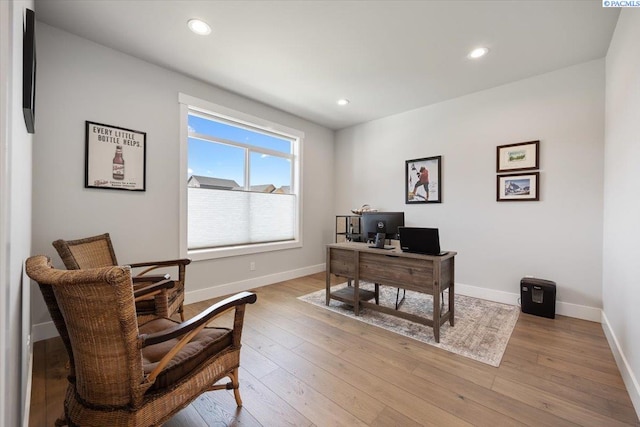 5770 W 40th Ave, Kennewick, WA 99338 - office area with light wood-type flooring and recessed lighting