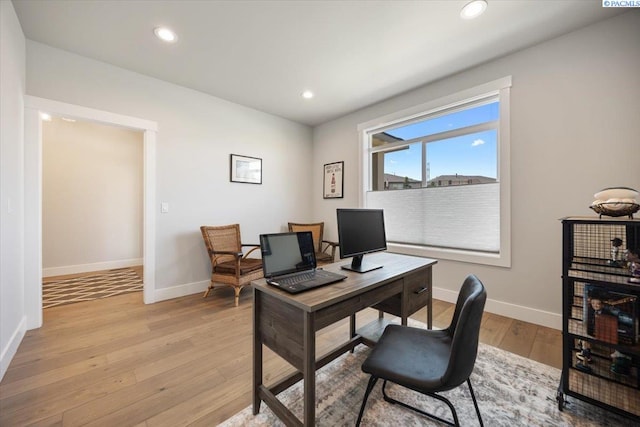 5770 W 40th Ave, Kennewick, WA 99338 - office space with light wood-style flooring and recessed lighting