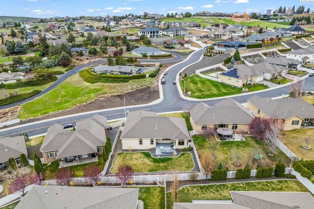bird's eye view featuring a residential view