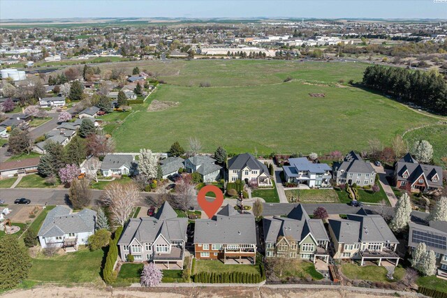 1016 SE Crestlane Dr, College Place, WA 99324 - bird's eye view featuring a residential view