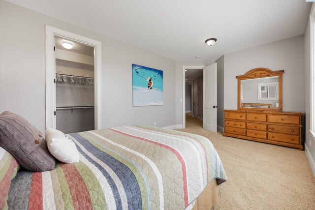 1016 SE Crestlane Dr, College Place, WA 99324 - carpeted bedroom with a closet, baseboards, and a walk in closet