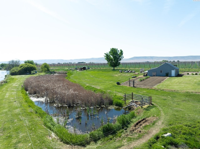 3680 E Euclid Rd, Mabton, WA 98935 - view of yard with a view of countryside, an outbuilding, and a water view