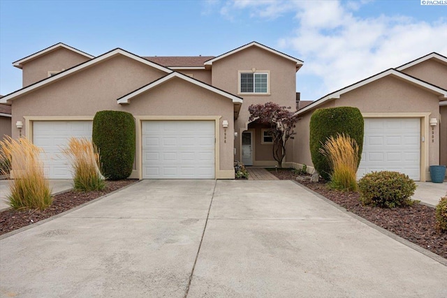 front of property featuring a garage