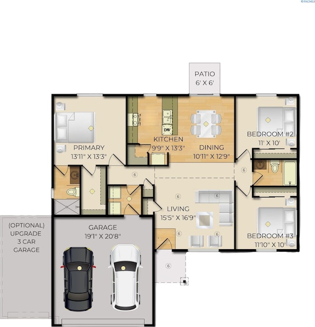 6562 W 30th Pl, Kennewick, WA 99338 - room layout