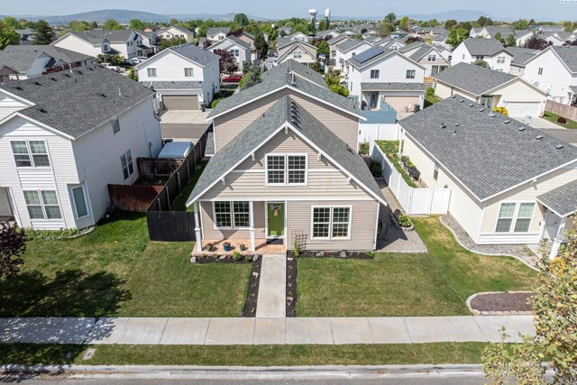 drone / aerial view featuring a residential view