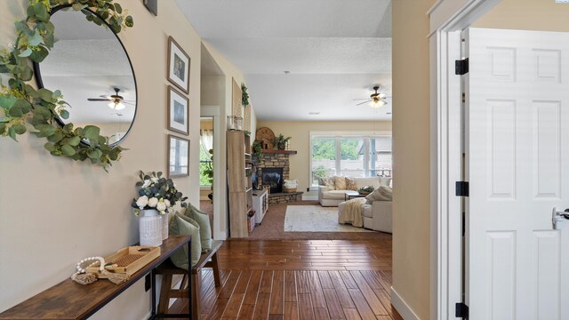 1905 S Harrison St, Kennewick, WA 99338 - hallway featuring dark wood-type flooring and baseboards