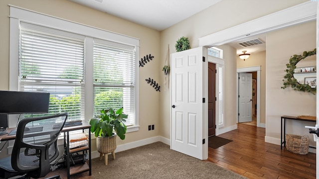1905 S Harrison St, Kennewick, WA 99338 - office space featuring baseboards and hardwood / wood-style floors