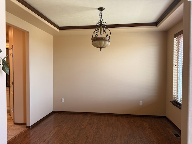 483 Aimee Dr, Richland, WA 99352 - unfurnished room with wood finished floors, healthy amount of natural light, and crown molding