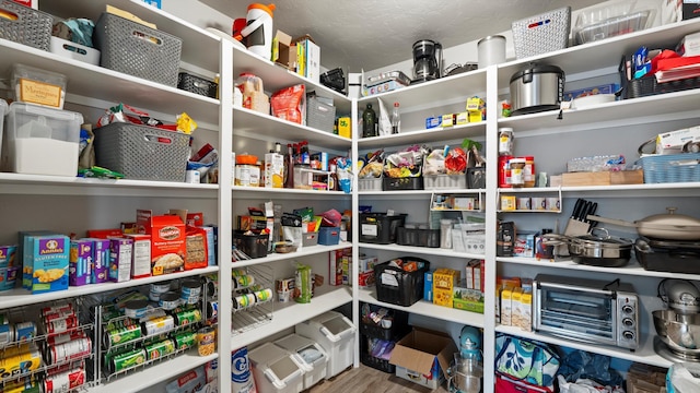 view of storage area