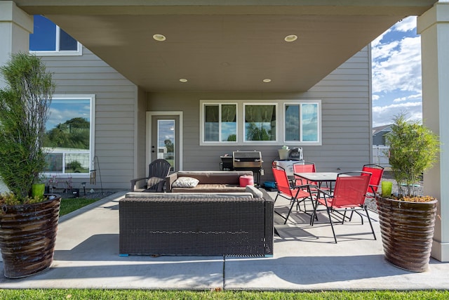 5901 W Ruby St, Pasco, WA 99301 - view of patio featuring outdoor dining area and grilling area