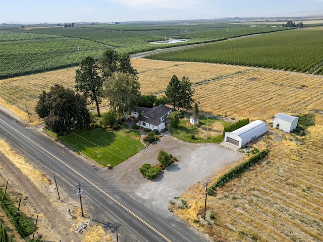 drone / aerial view featuring a rural view