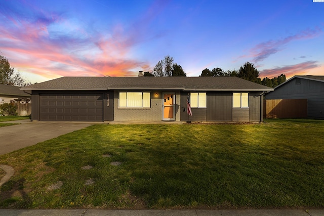2128 Shasta Ave, Richland, WA 99354 - single story home featuring an attached garage, concrete driveway, a front yard, and fence