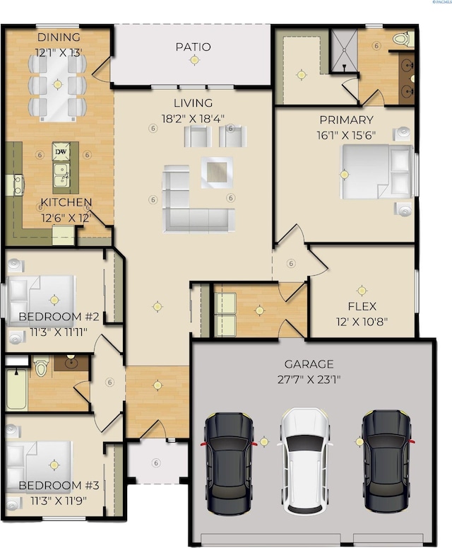 6531 W 30th Pl, Kennewick, WA 99338 - view of room layout