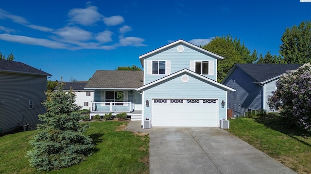 1625 NW Valhalla Dr, Pullman, WA 99163 - traditional-style home with covered porch, driveway, and a front yard