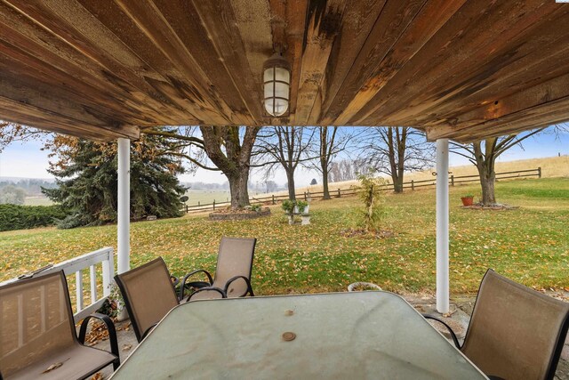 697 Conrad Rd, Touchet, WA 99360 - view of patio / terrace featuring a view of rural / pastoral area