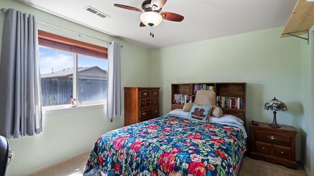5706 Wrigley Dr, Pasco, WA 99301 - bedroom with carpet flooring, ceiling fan, and baseboards