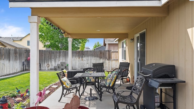 5706 Wrigley Dr, Pasco, WA 99301 - view of patio featuring outdoor dining area and grilling area