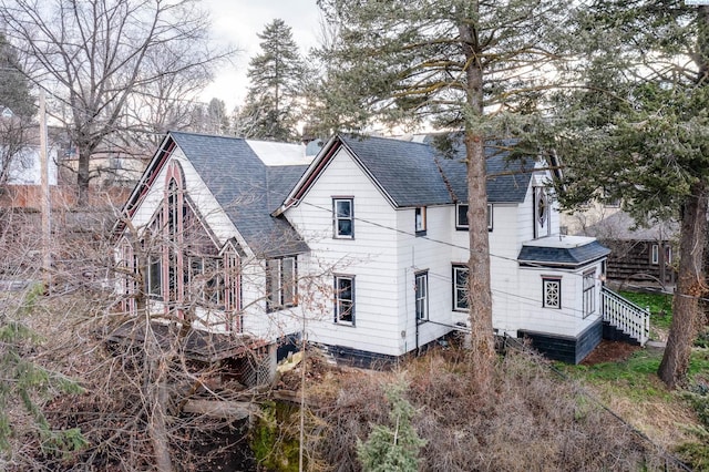 view of rear view of property