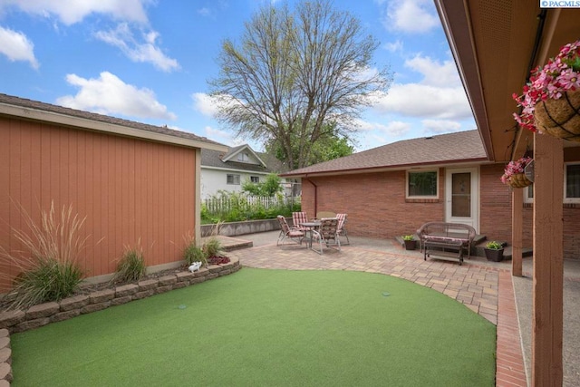 407 Steptoe St, Colton, WA 99113 - view of yard featuring a putting area and a patio