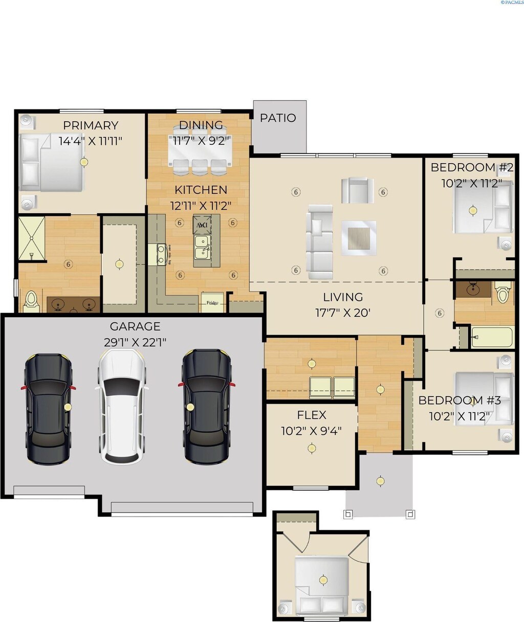 6290 W 28th Ave, Kennewick, WA 99338 - view of room layout