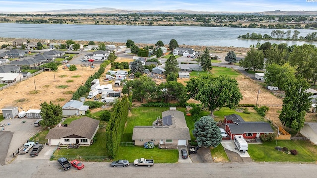 5820 W Park Pl, Pasco, WA 99301 - aerial view of residential area featuring a water and mountain view