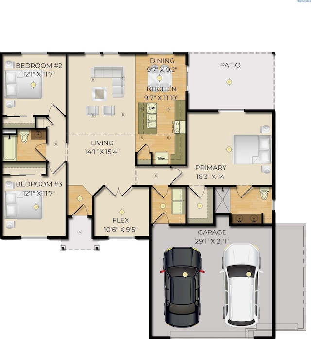 6435 W 30th Pl, Kennewick, WA 99338 - view of room layout