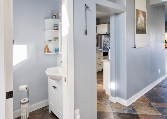 bathroom with vanity