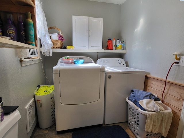 132 2nd St, Diamond, WA 99111 - laundry room featuring independent washer and dryer and cabinet space