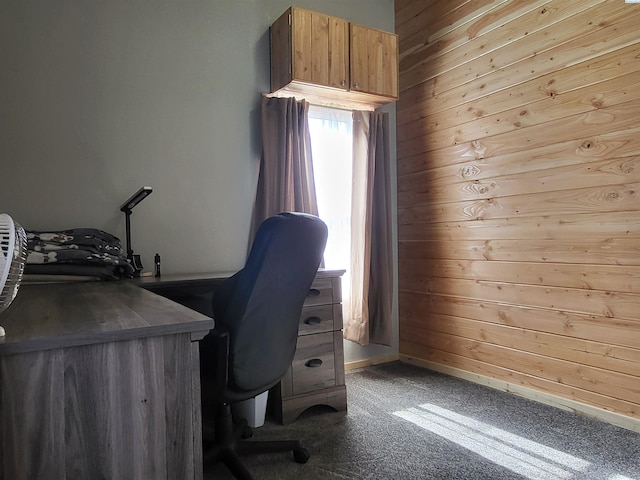 132 2nd St, Diamond, WA 99111 - carpeted office with wood walls