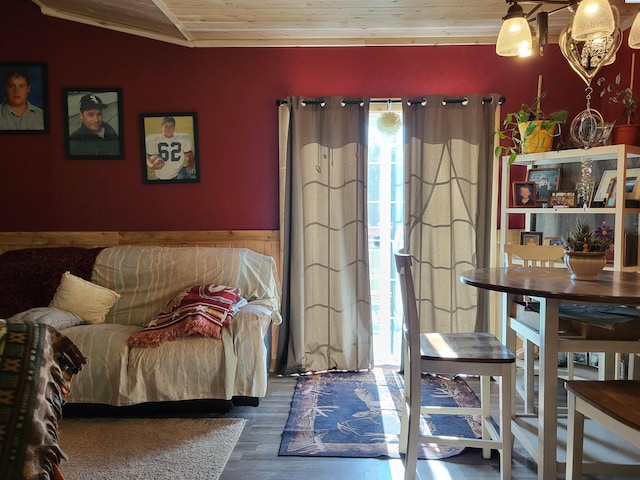 132 2nd St, Diamond, WA 99111 - bedroom with wood finished floors and wood ceiling