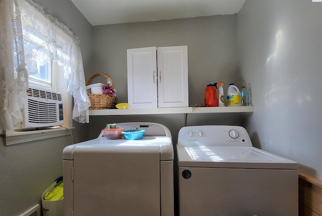 132 2nd St, Diamond, WA 99111 - laundry room featuring washing machine and dryer and cabinet space