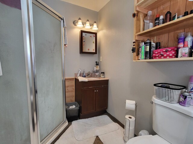 132 2nd St, Diamond, WA 99111 - bathroom with a shower stall and vanity