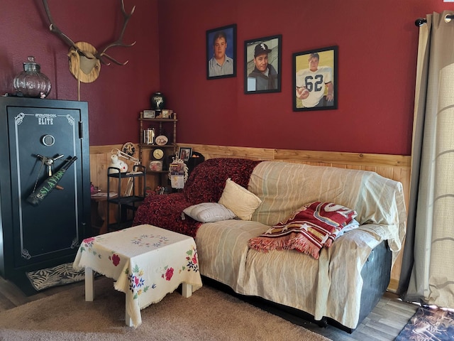 132 2nd St, Diamond, WA 99111 - living area with wainscoting
