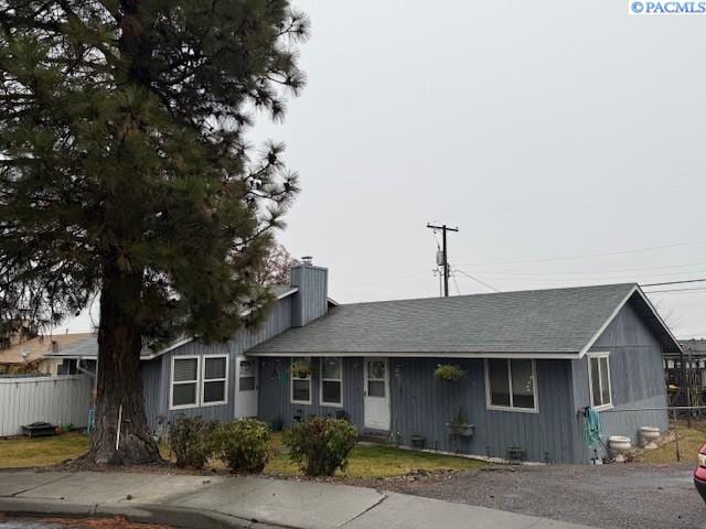 view of ranch-style house