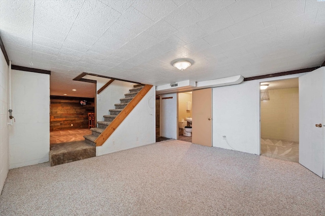 508 W Concord Ave, Grandview, WA 98930 - finished below grade area with stairs, concrete block wall, and carpet floors