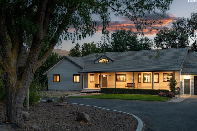 view of ranch-style house