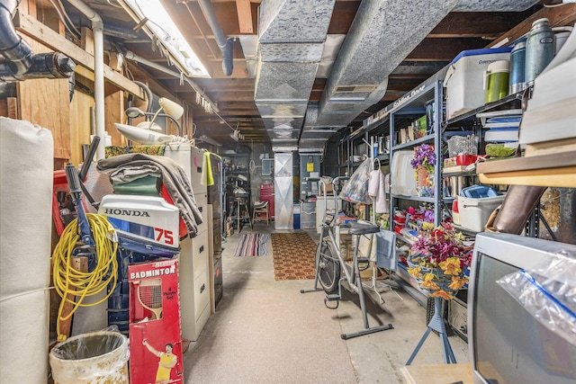 view of basement