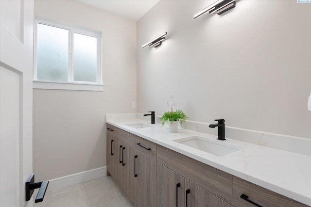 bathroom with vanity