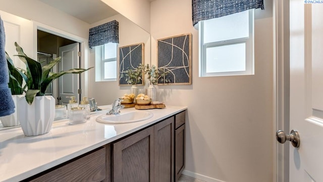 bathroom with vanity