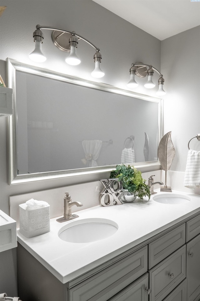 bathroom with vanity