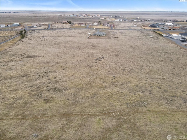 drone / aerial view with a rural view