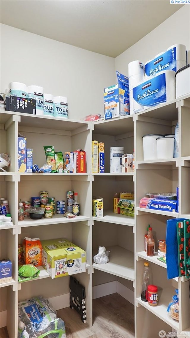 view of pantry