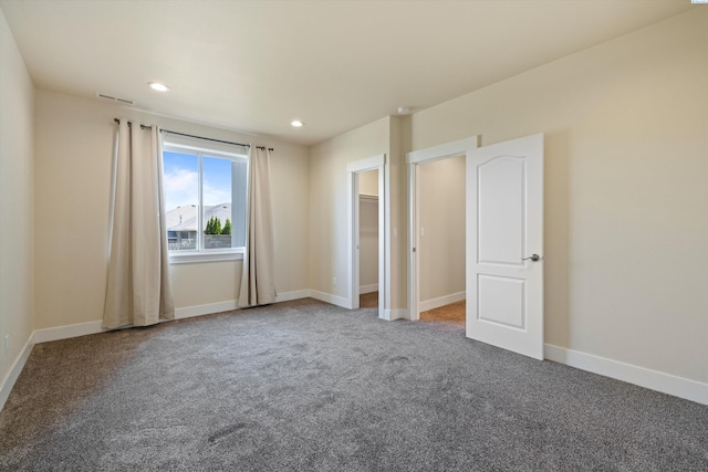 view of carpeted empty room