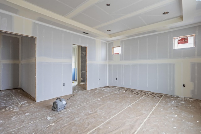 spare room with a healthy amount of sunlight and visible vents